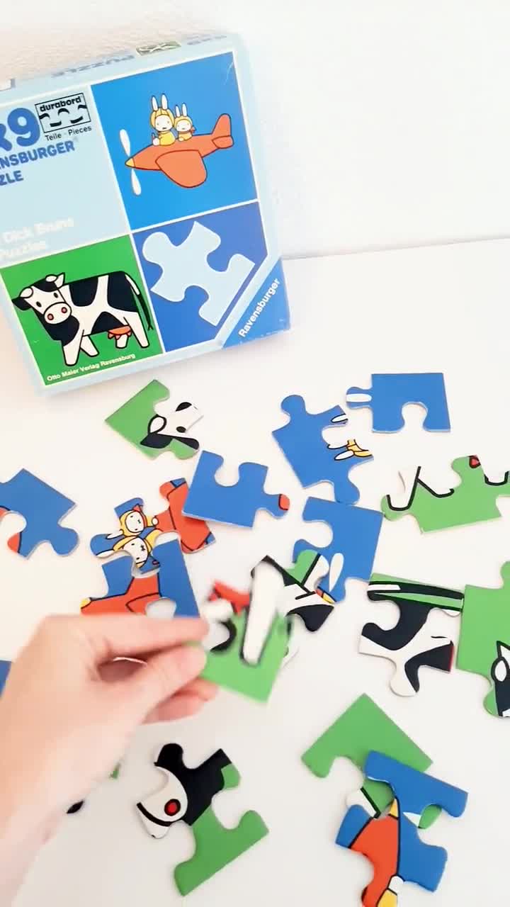 Vintage Dick Bruna 2-in-1 Puzzle - 1973 Ravensburger Jigsaw
