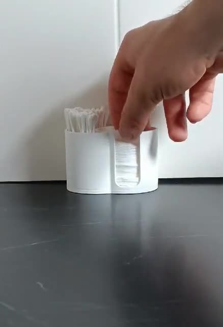 Porta bastoncini di cotone e dischetti di cotone per la rimozione del trucco  Stampato in 3D -  Italia