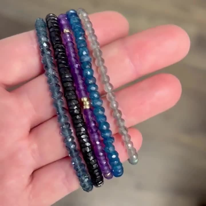 Men's small bead bracelet