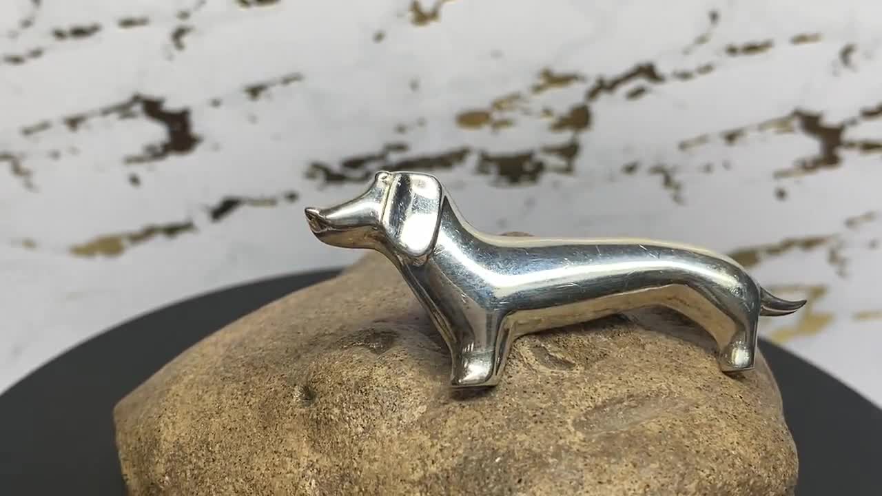TAXCO　ヴィンテージ・シルバージュエリー925 　 ダックスフンド ブローチ ヴィンテージ メキシコ 925 TaxCo スターリング シルバー ダックス