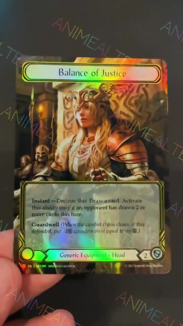 Balance of Justice - Equipment Proxy Alter - Flesh and Blood TCG