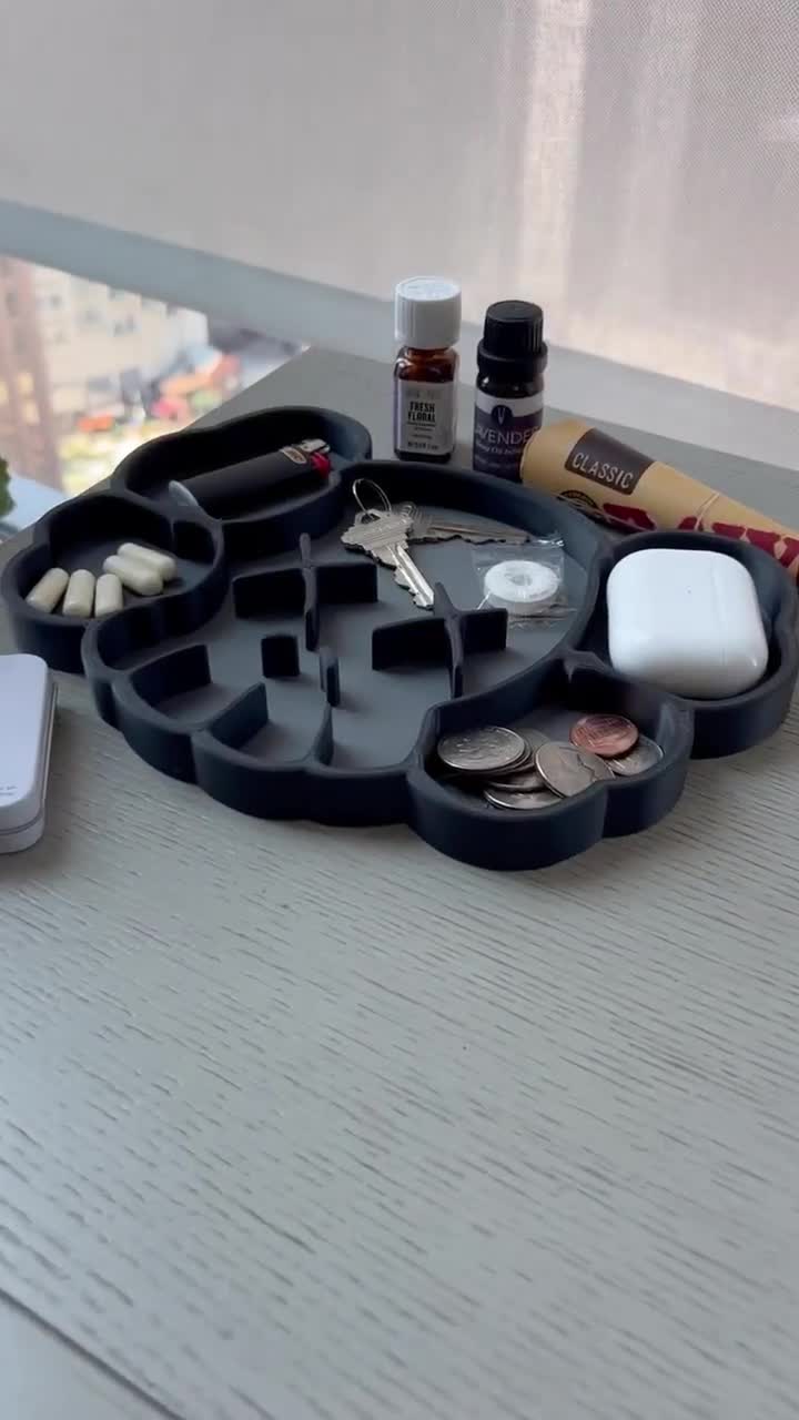 KAWS Inspired Catch All Tray - Handmade Organizer for Keys +