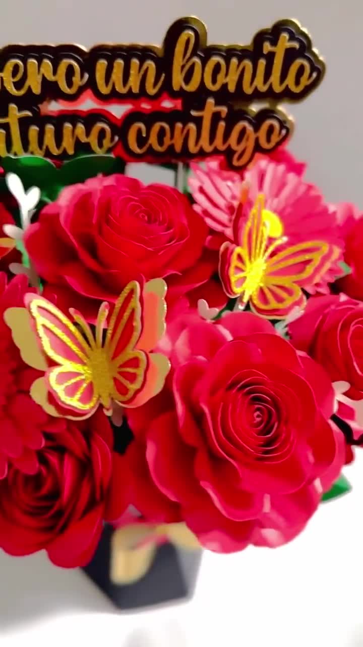 Paper Flower Bouquet/ Flower Bouquet/ Ramo Buchon/ Bouquet
