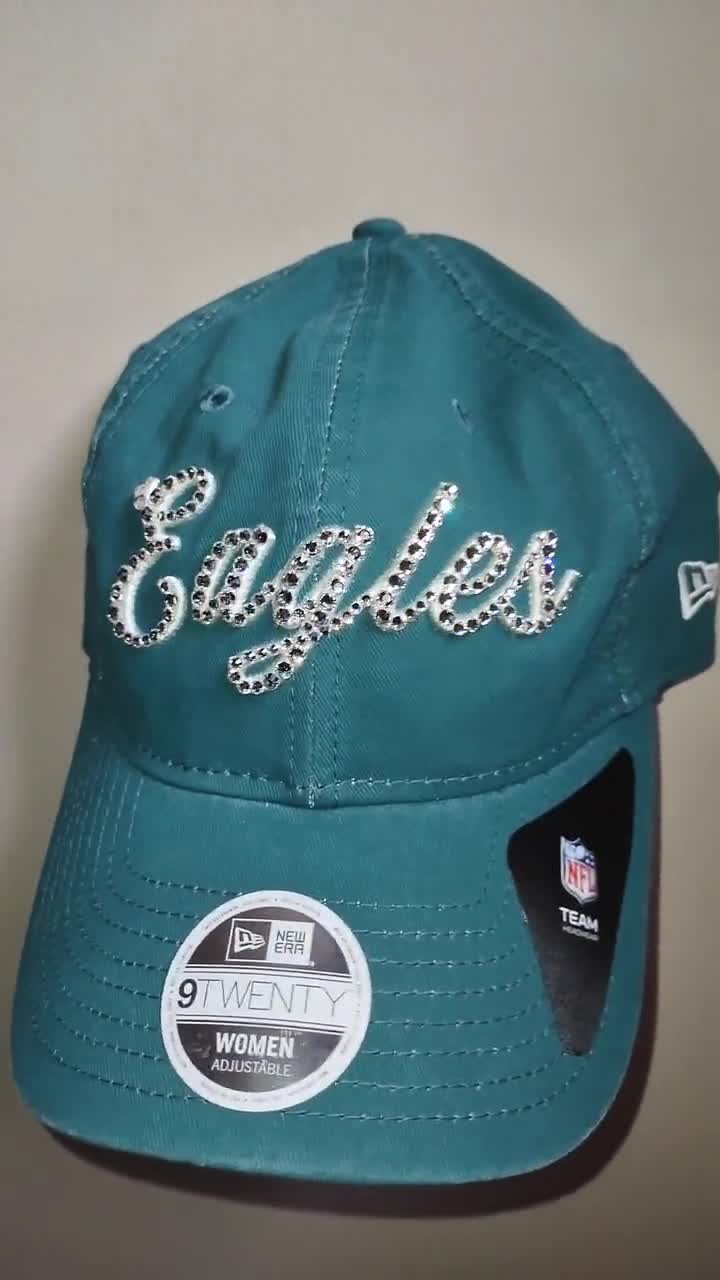 Women's Philadelphia Eagles Sparkle Adjustable Green Hat