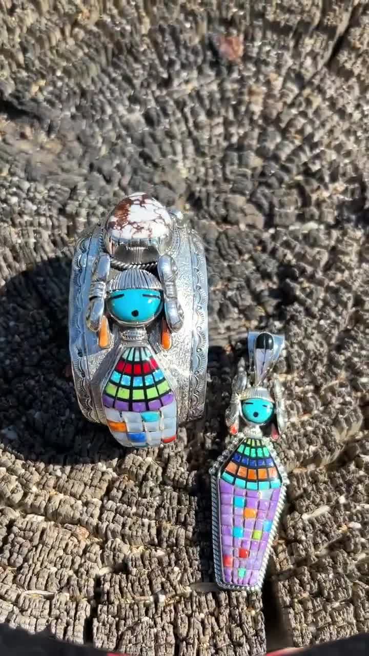 Corn Maiden Multistone Mother of Pearl Colorful Wildhorse