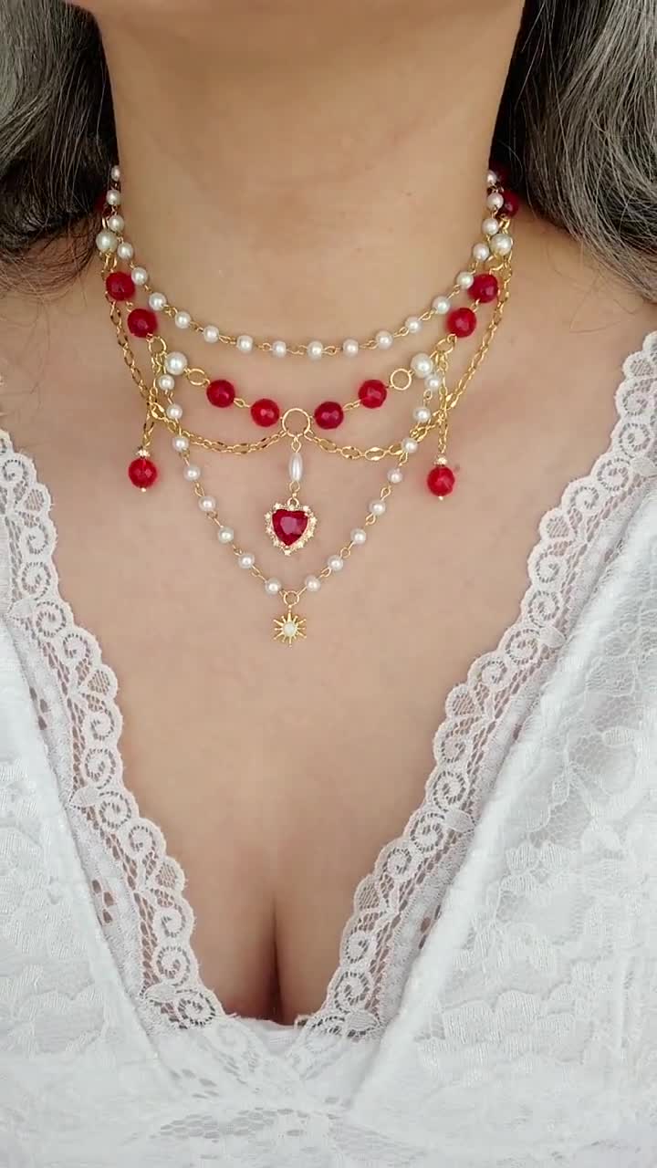 [韓国人気ジュエリー] nff gem layers necklace waistband-red il_340x270.5967026213_tf34.jpg