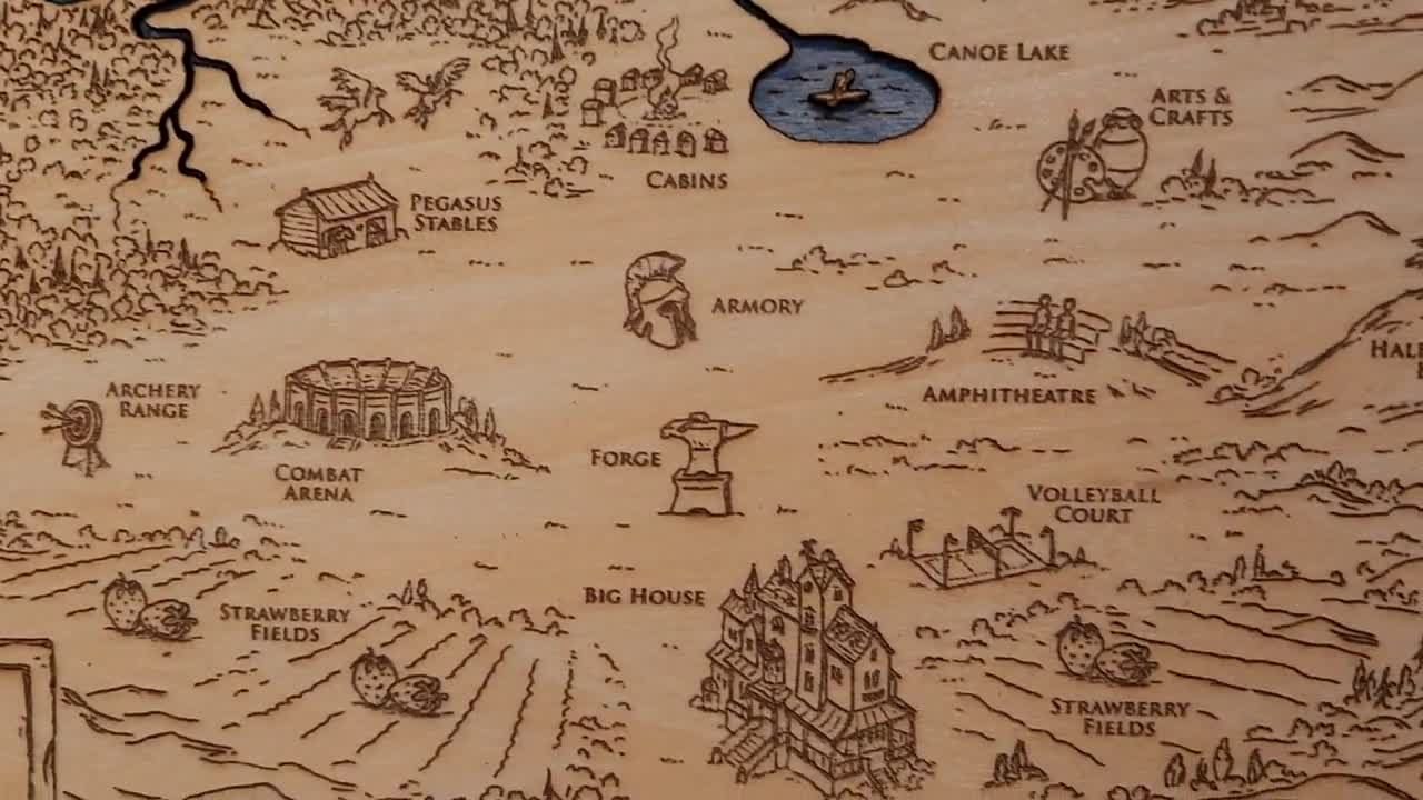 3D Map of Camp Half-blood From Percy Jackson 