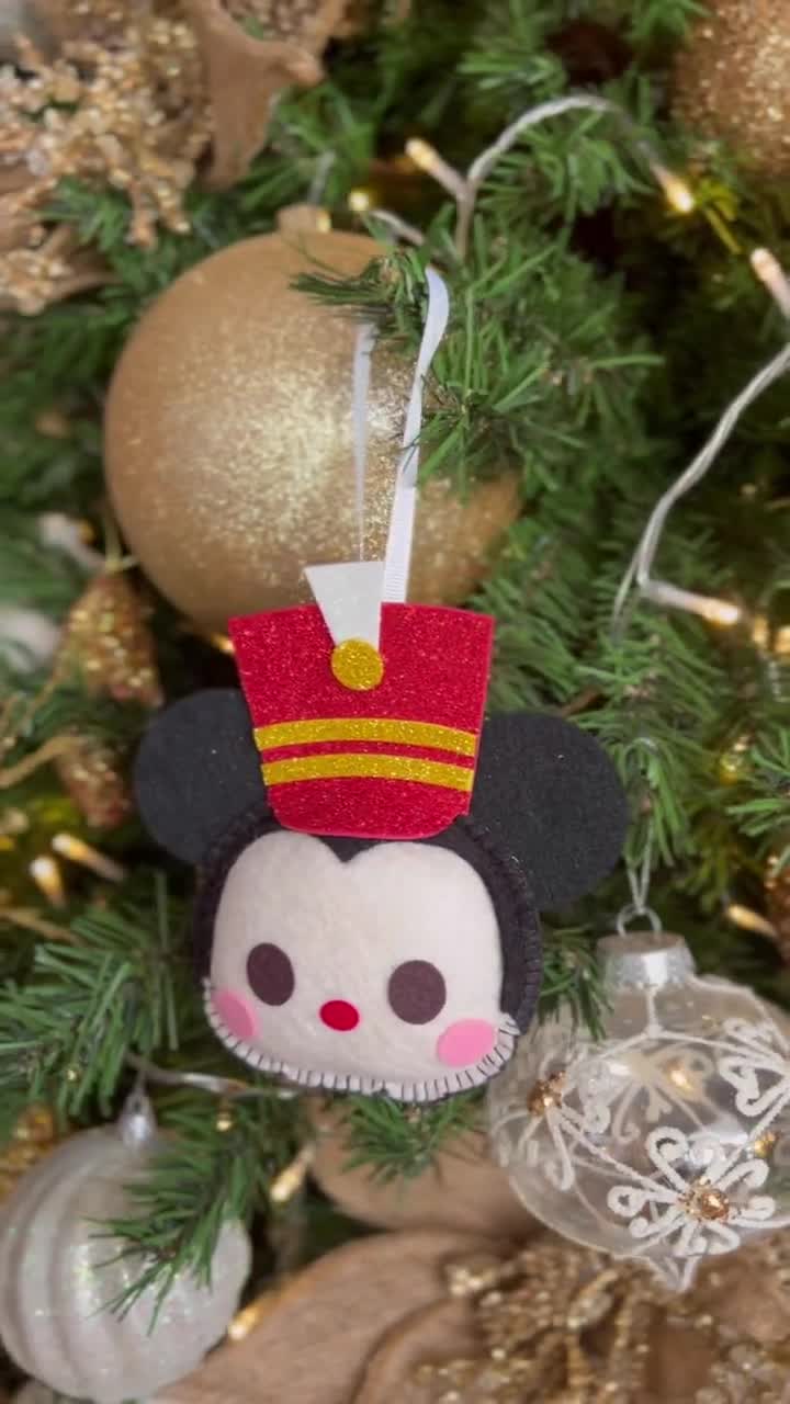 Christmas Tree Ornament Garland | Toy Soldier Mickey , Hot Cocoa Mug Mickey , Miss Santa Minnie | Candy Cane Holiday Winter Gift video poster