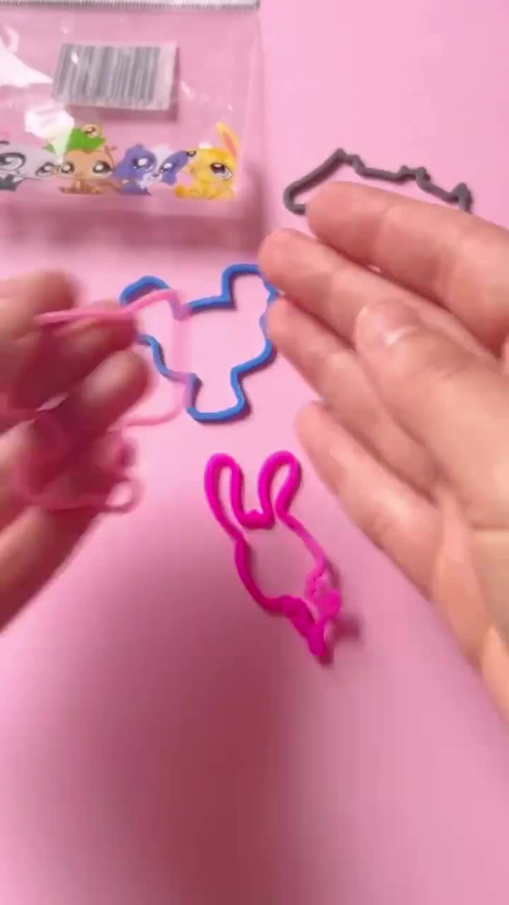 LPS Littlest Pet Shop Oryginalne 12 gumek silikonowych bransoletek /  vintage Hasbro nostalgia