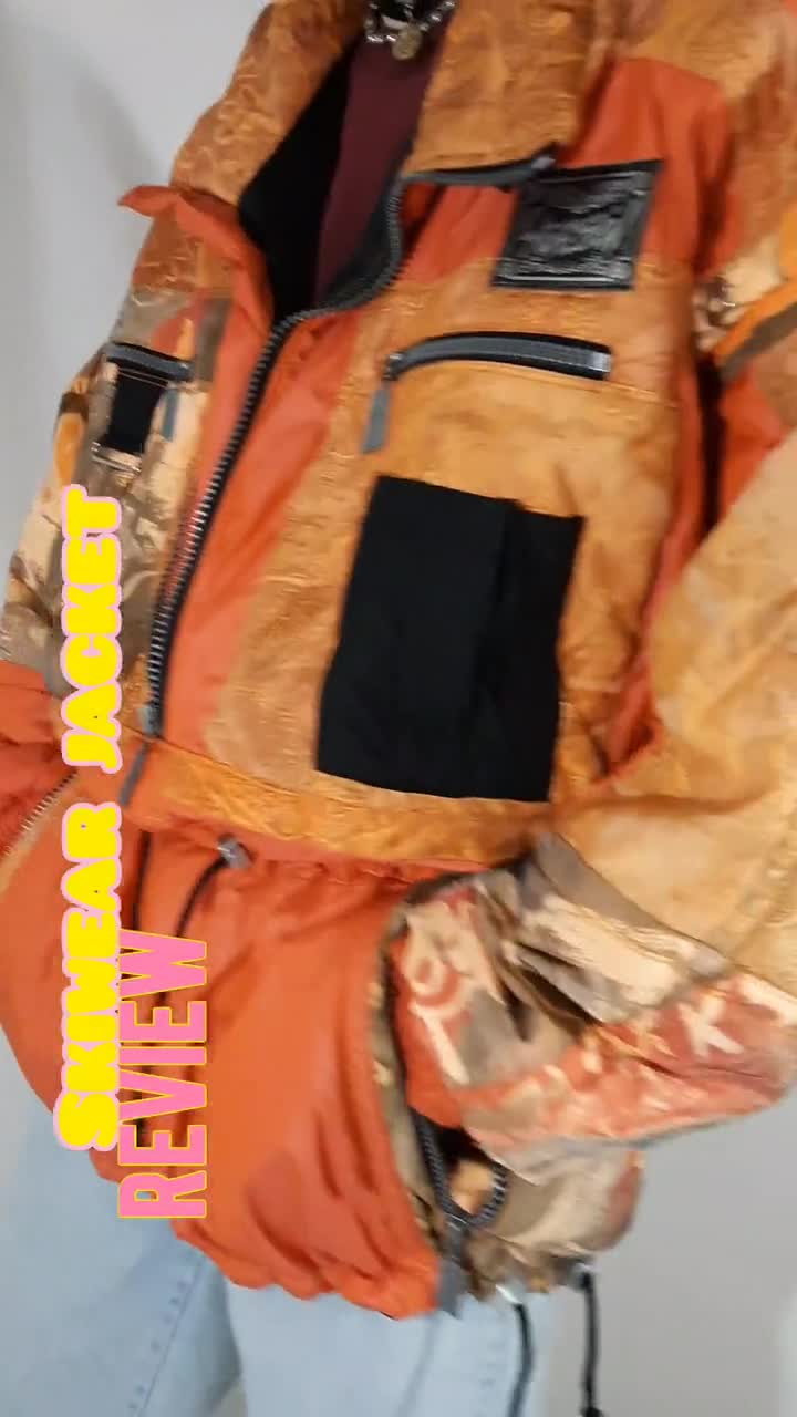 L'agression Unisex Y2K 90s Ski Snowboard Vintage Orange L'agression Unisex Y2K 90s Ski Snowboard Vintage Orange