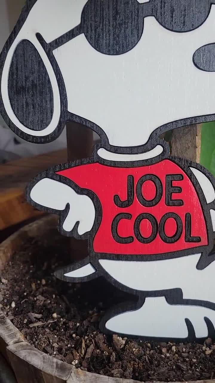 Hand-painted Laser-cut Joe Cool: Wood Peanuts-inspired Art - Etsy