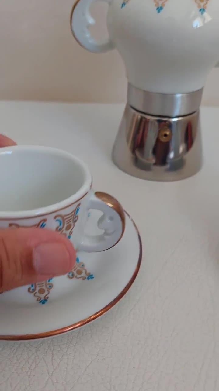 Cafetera de Porcelana ALI BABA 2 Tz Giardino Meraviglie - ANCAP