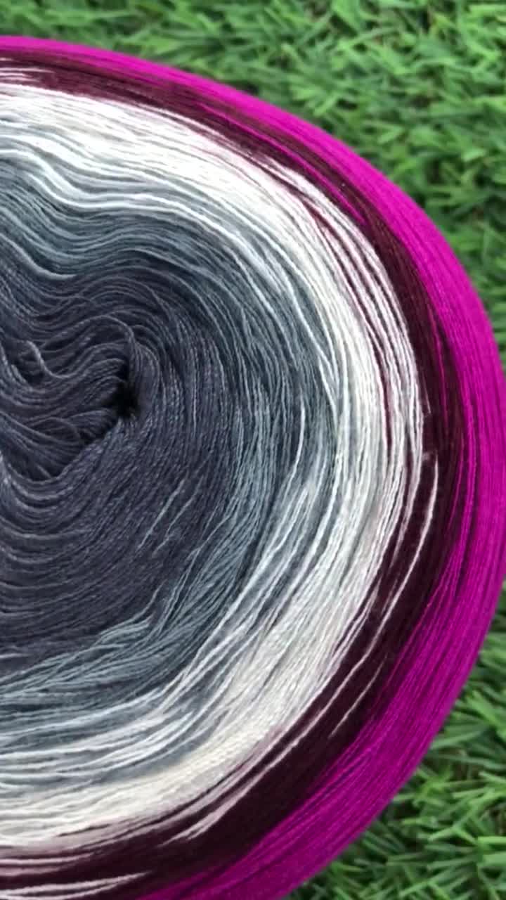 Crimson Night 8PLY Cotton Gradient Cake Yarn