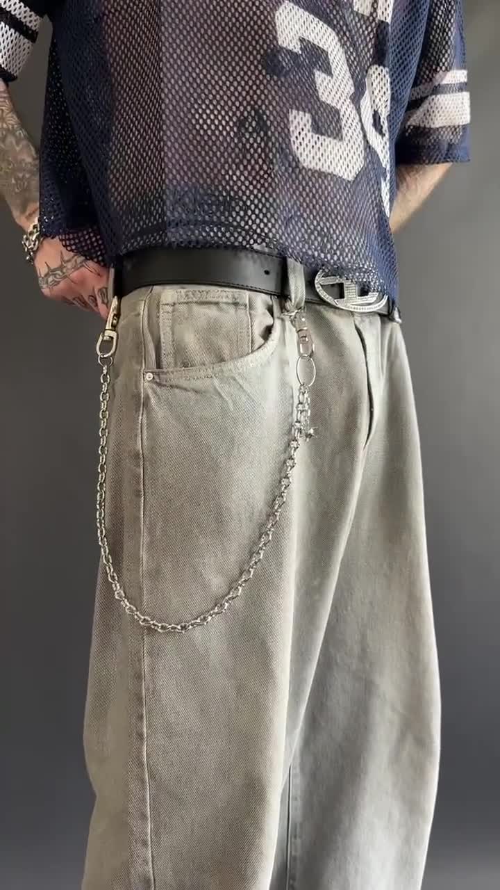 Gothic Spiked Wallet Chain 316L Stainless Steel - Etsy UK