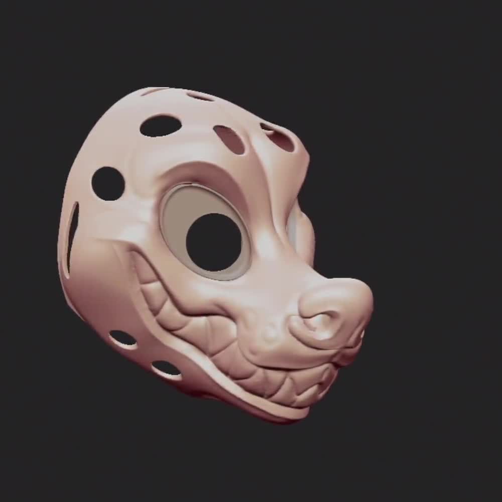 Toothy Hyena Fursuit Head Base - Etsy