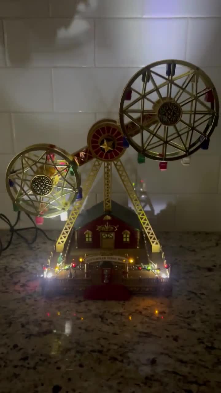 Holiday Living Double Ferris Wheel #258916 With LED Lights