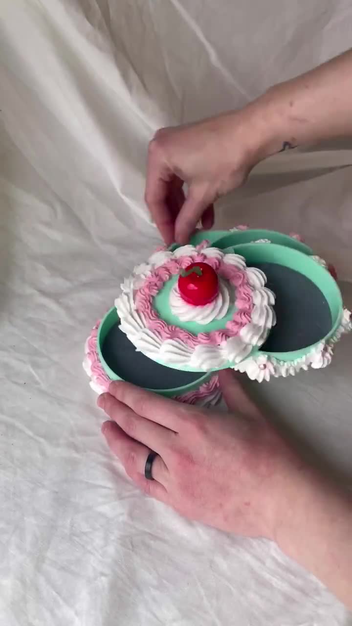 4 Layer Fake Cake Jewelry Box 