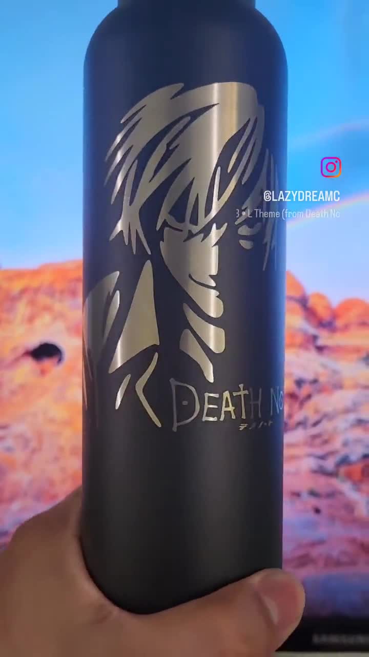 Laser Engraved Anime Lover Water Bottle Stainless Steel Bottle