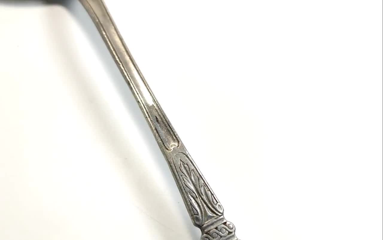 アンティークピューターレードル、19世紀スカンジナビア製大型スープ