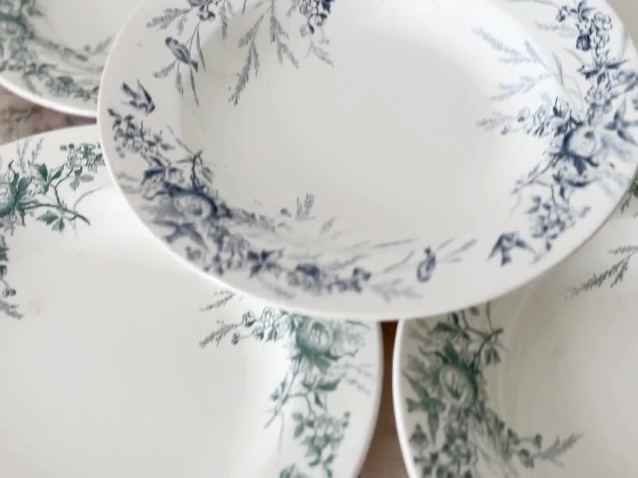 Buy Creil Et Montereau / Linotte / Deep Plate / 19 Century Antique