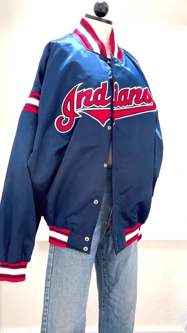 90s Cleveland Indians Genuine Merchandise by Starter Jacket 2XL, Made in  Korea