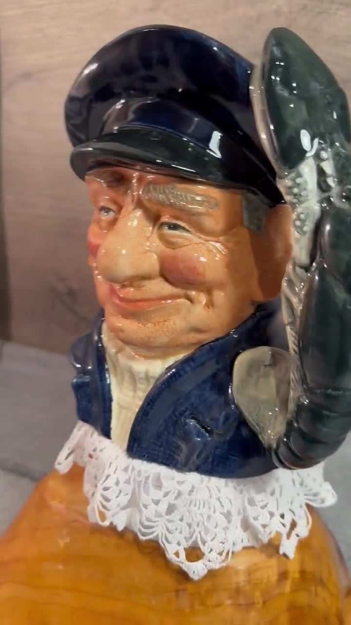 Vintage 1967 Lobsterman Royal Doulton Large Toby Character Jug