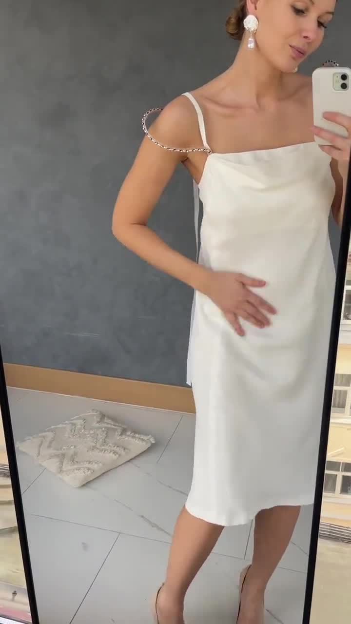 MAISON MARGIELA WHITE コットン ミニドレス 22488783_52376743_600.jpg