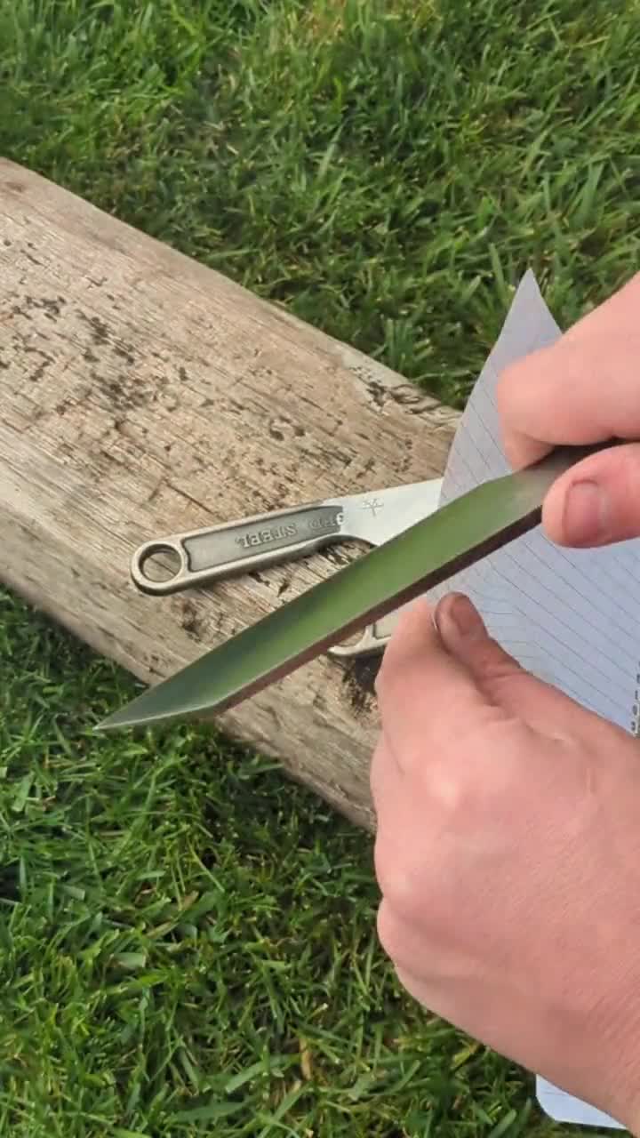 Wharncliffe Point Wrench Knife, Hand Forged, 6" video poster