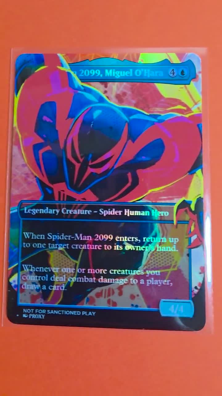 Spider-man 2099, Miguel O'hara (custom) (holo) (PROXY) - Etsy