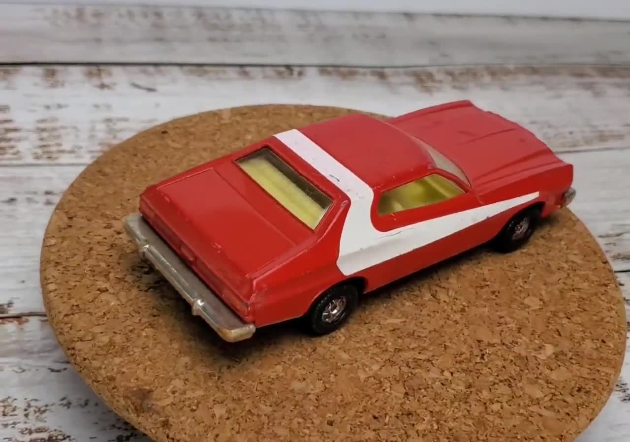 Vintage 1970s Starsky and Hutch Diecast Ford Torino Toy Car