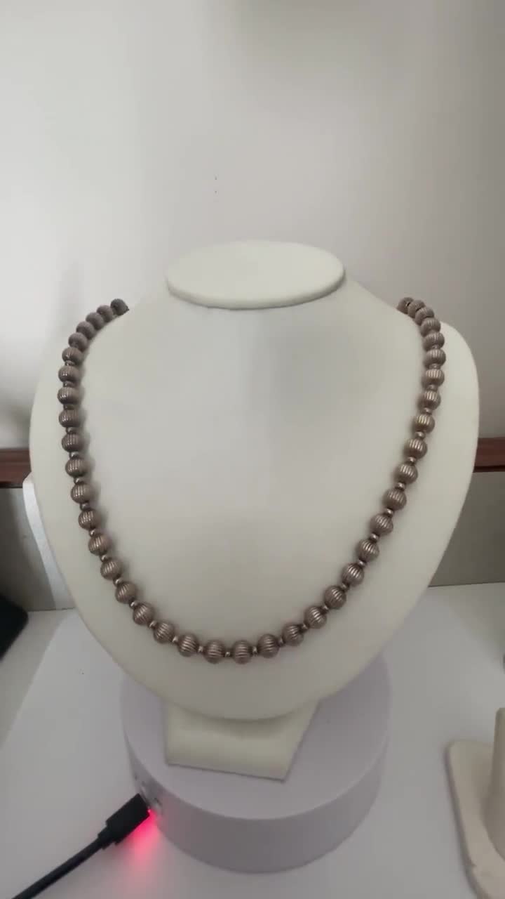 ブレスレット LESS IS MORE beige ball necklace Cezanne RARE Necklace Bracelet 2 Piece Set Chunky Cream Faux