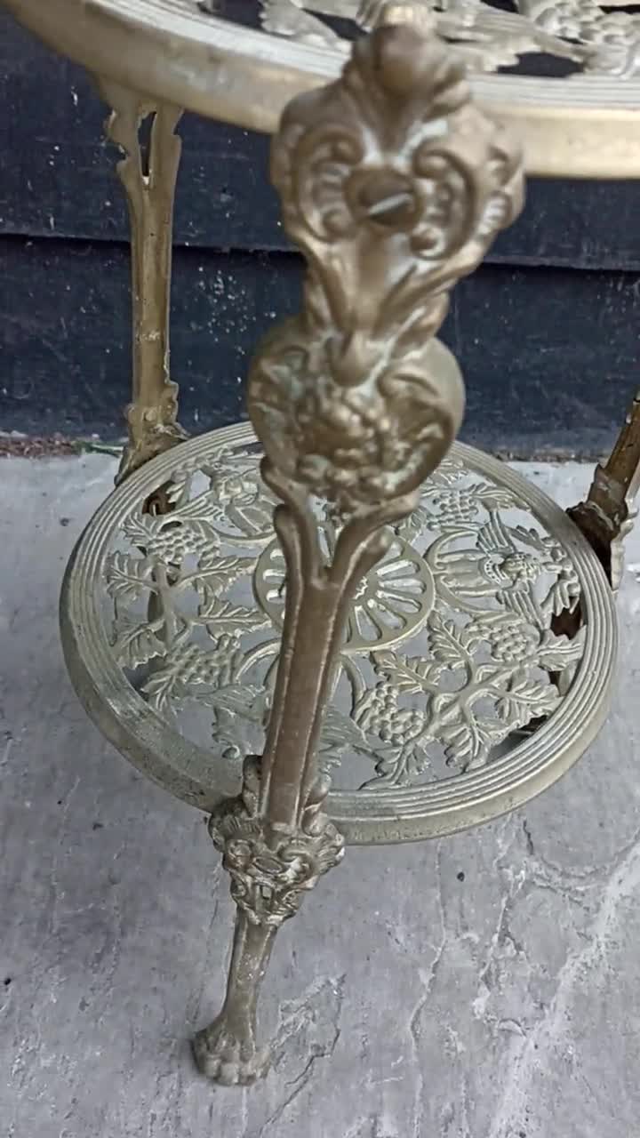Vintage Ornate Cherub Brass 2 Tier PLANT STAND With Claw Feet - Etsy