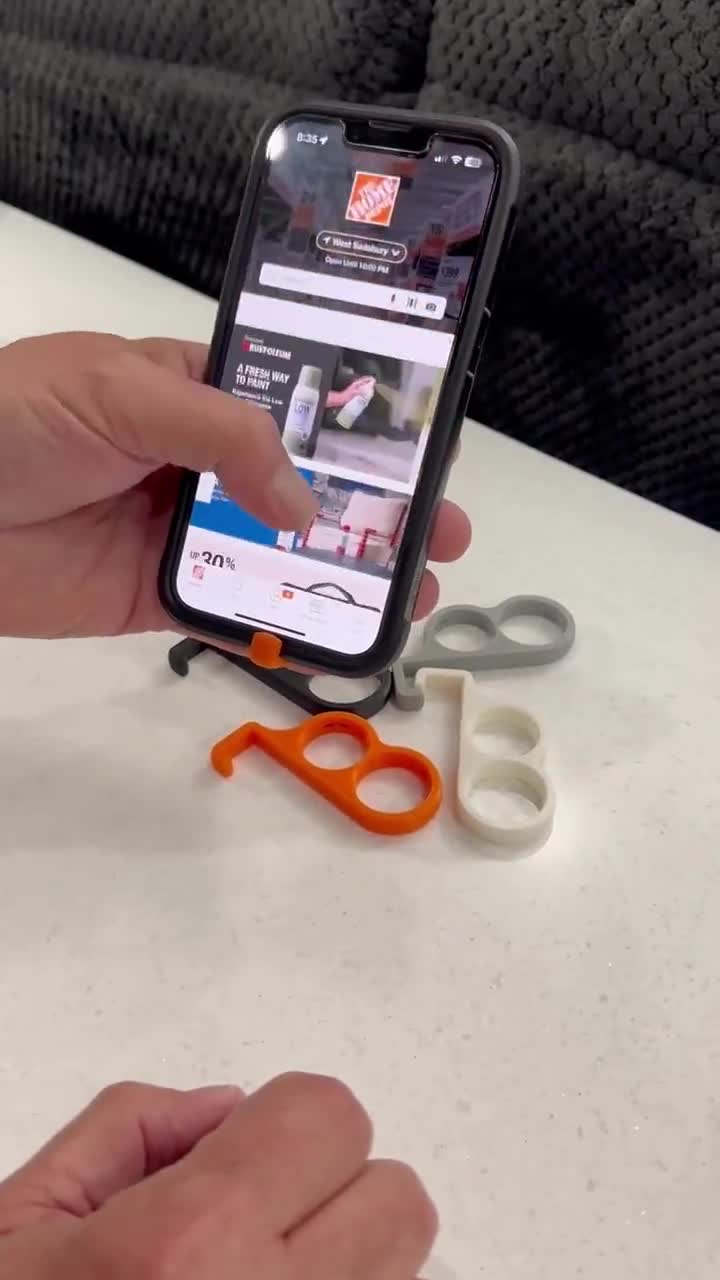 Minimalist Ergonomic Phone Grip – One-Handed Finger Holder for Secure, Comfortable Use video poster