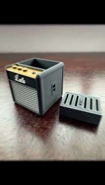 Gitaar Pick Houder Case 3D Gedrukt Plectrum Display Stand Pick Slot Opbergdoos Amp Speaker Organizer Container Geschenken voor Muzikanten & Gitaarspelers Liefhebbers