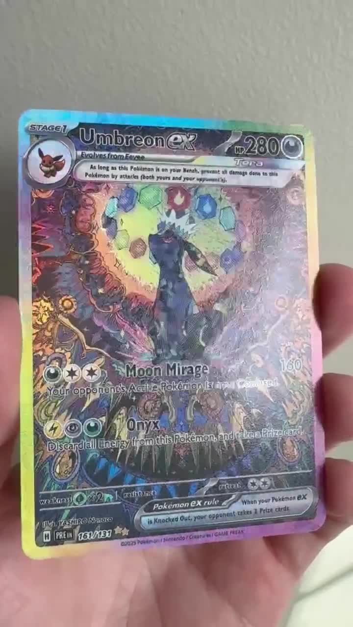 Umbreon Ex Prismatic Evolutions SIR Holo PROXY Pokmon Card