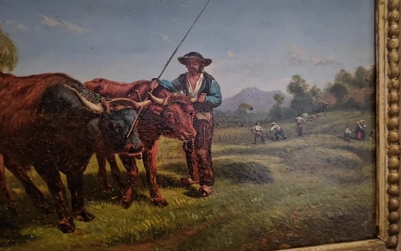 油彩　絵画　イタリア製　アンティーク　オリジナル Amazon.co.jp: イタリア絵画 油絵 マルコ 作 「幻想的な海