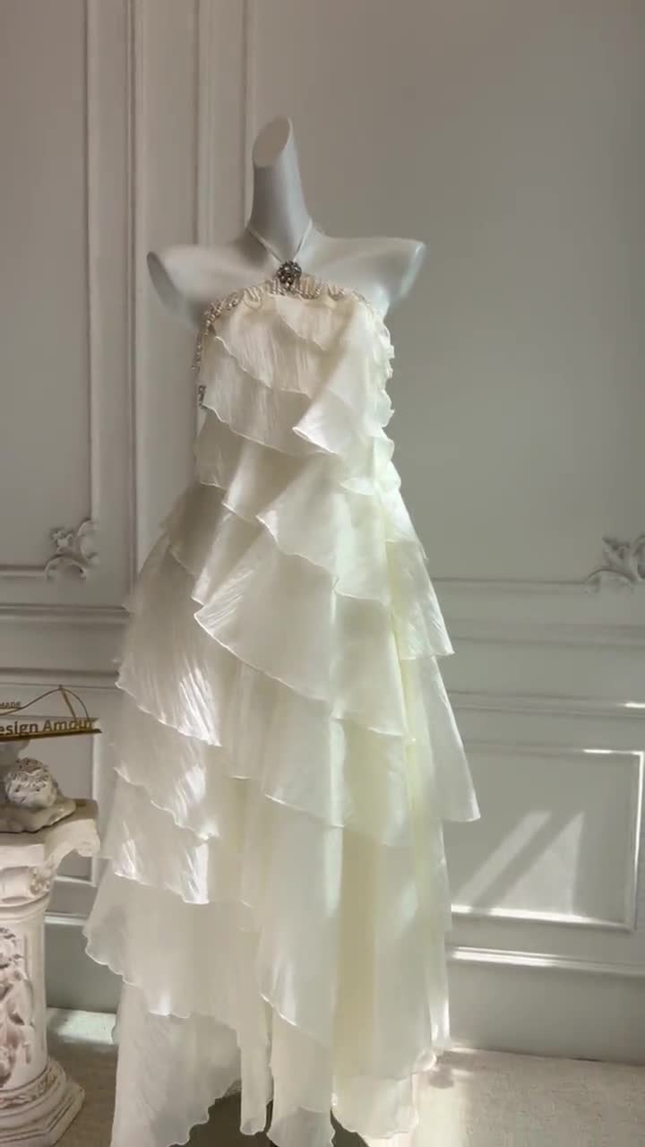 short white dresses graduation WEDTREND Women Off The Shoulder Graduation Dress Simple Puff Sleeves Short  Bodycon Little White Dress main image 0