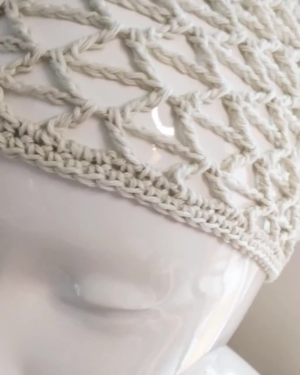 Crochet Triangle Skull Cap Pattern: 70s Boho Festival Style (PDF