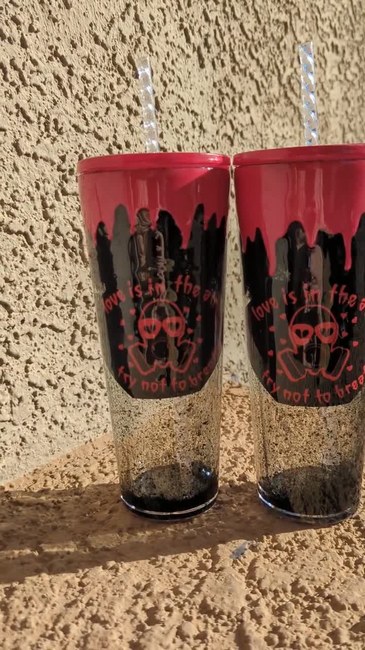 Anti-Valentines Day Snowglobe Tumbler – Jessica's Crafts, Cups, & Such