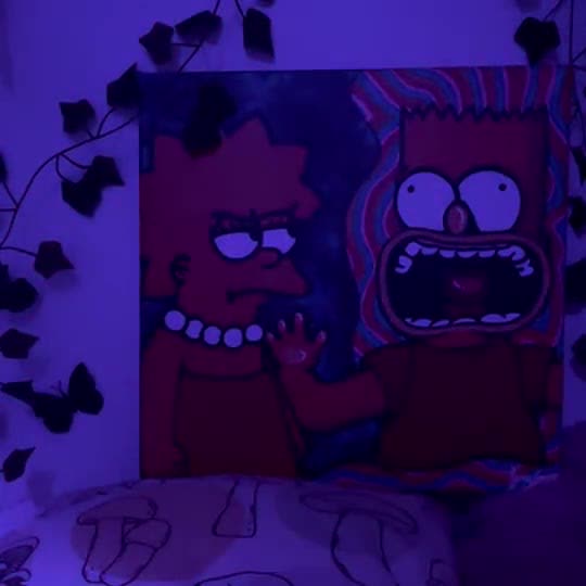 bart and lisa simpson sad edit aesthetic profile picture wallpaper