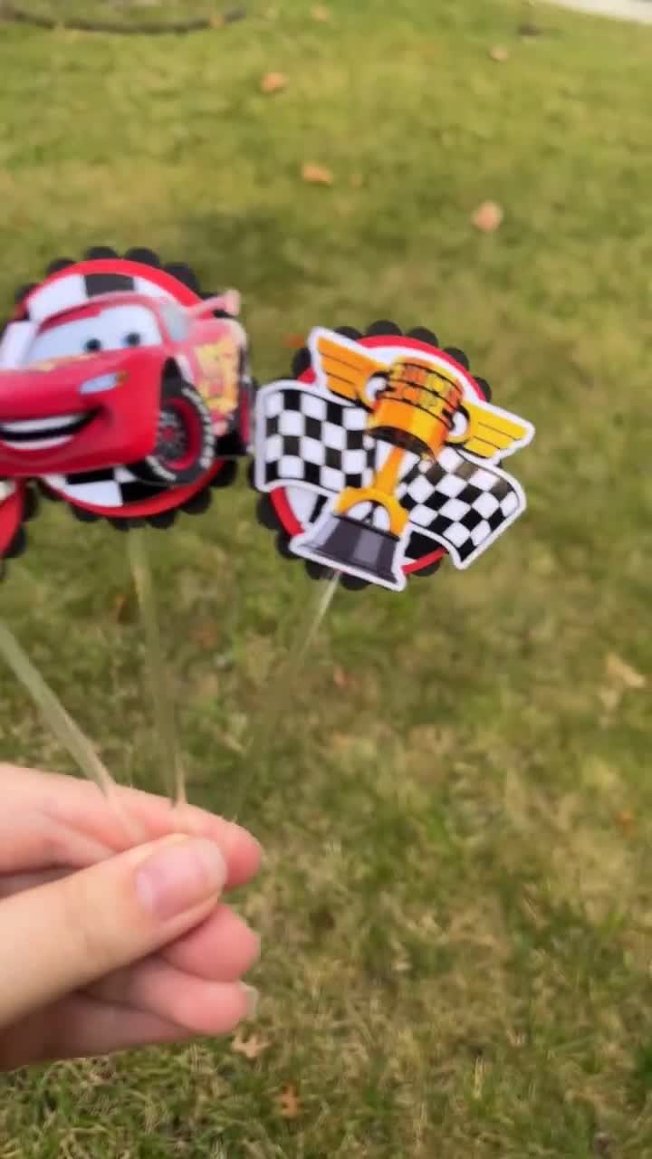 3D Lightning McQueen Cupcake Toppers, Cars Cupcake Toppers, Racing Themed Cupcake Toppers, Cars Cupcake Toppers video poster