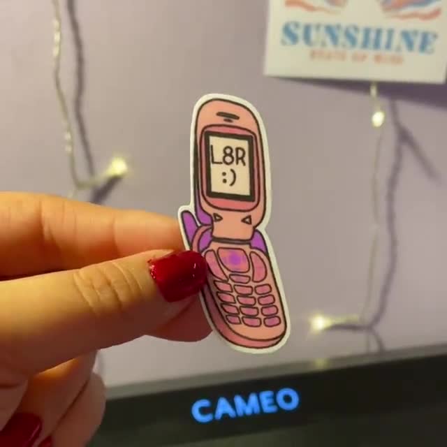 Meme Sticker, Y2K Sticker, Flip Phone Sticker, 90s Flip Phone Sticker, –  ShopSourSweetener