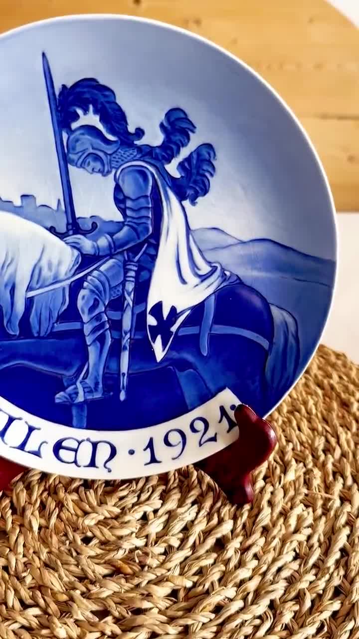 デンマーク製 冬の風景 陶器皿 デンマーク製 冬の風景 陶器皿