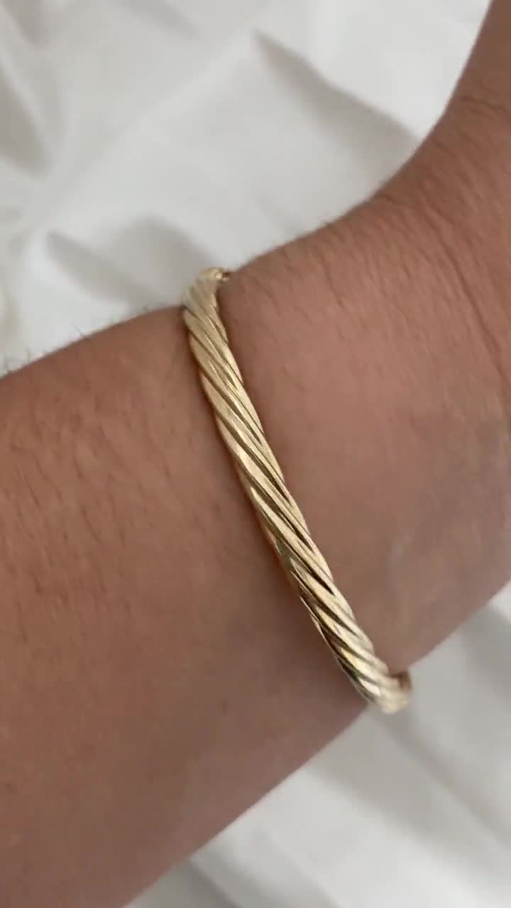 Knot Bangle, Knot Bangle Bracelet, Twisted Bangle, Knot Bracelet, Gold  Filled Bangle, Chunky Gold Bangle, Gold Bangle, Knotted Bracelet,