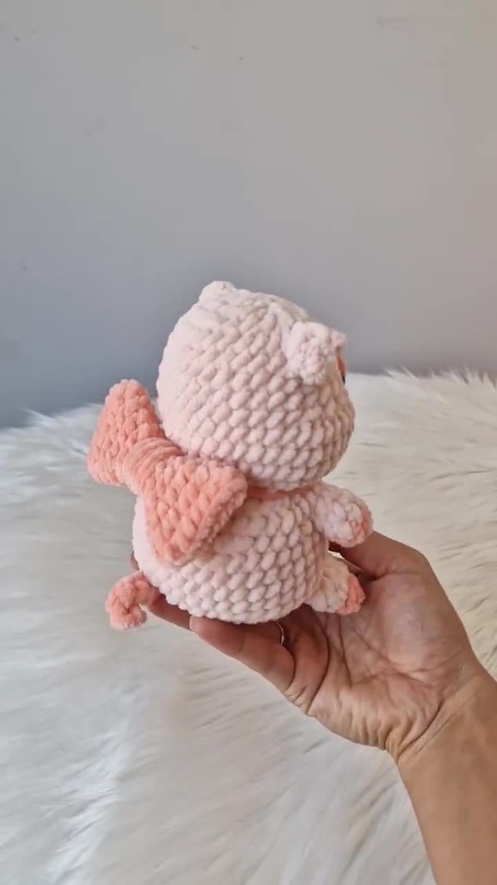 かぎ針編みのかわいい子豚のあみぐるみパターン - Etsy 日本