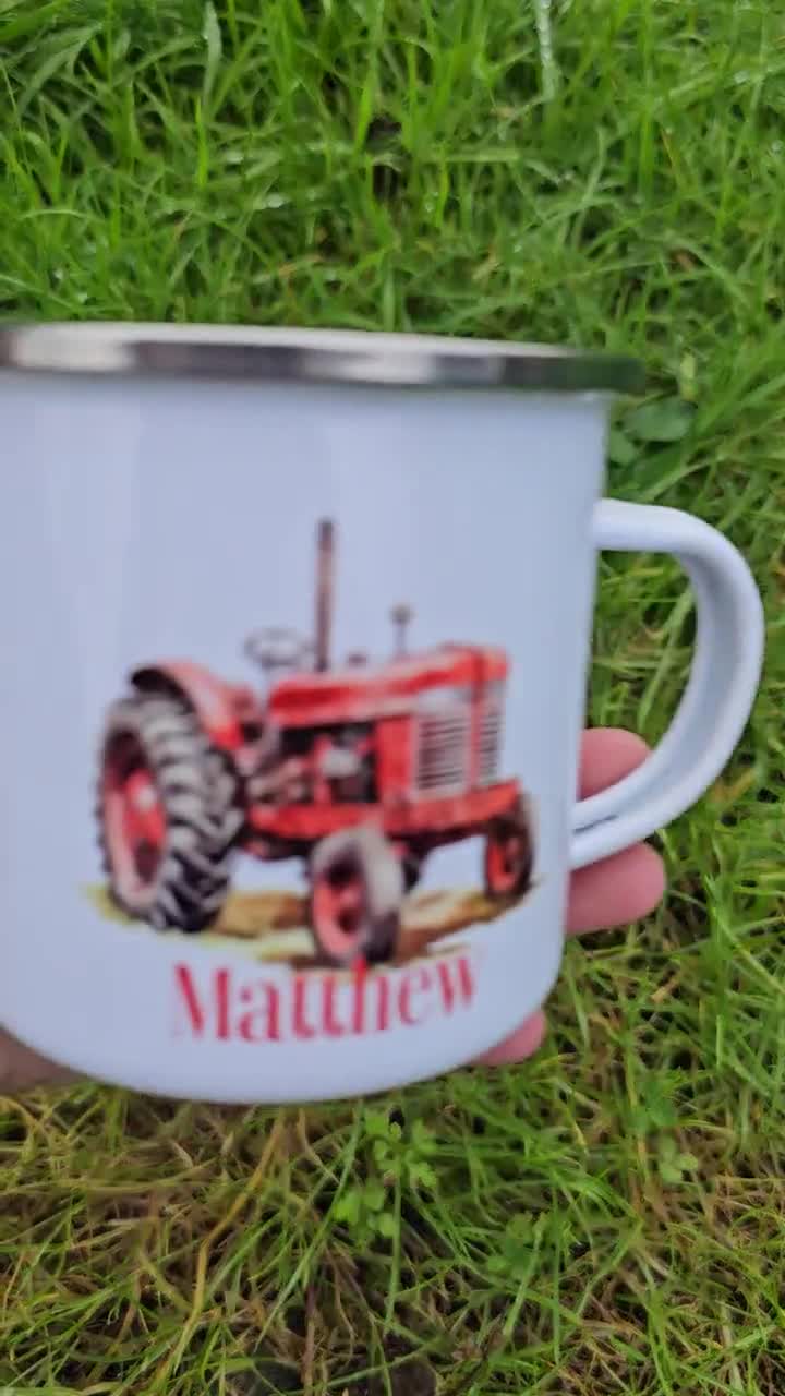 Custom Name Travel Mug - Tractor Time With Tim