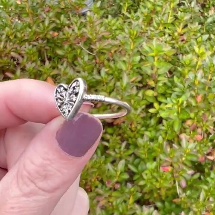Authentic Pandora 925 Sterling Silver Cubic Zirconia Winter Love