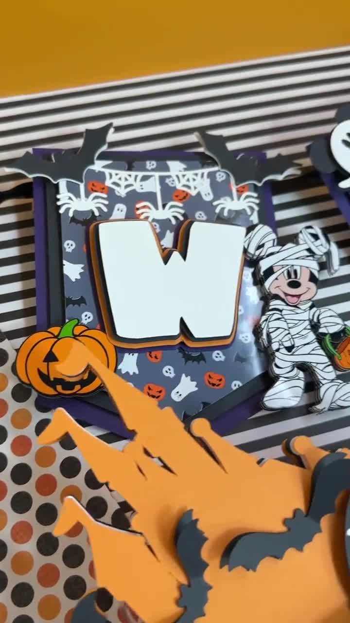Inspired Mickey Mouse Halloween Banner | Not So Scary Party Decoration | Custom Halloween Birthday banner video poster
