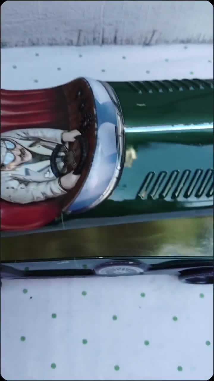 Jouet Ancien Voiture De Course En étain N°2 - Modèle Fer-blanc Rouge - Neuf Sous Emballage