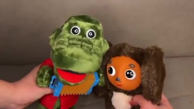 Cheburashka and Crocodile Gena Plush Soviet Toy, Vintage Soft Doll